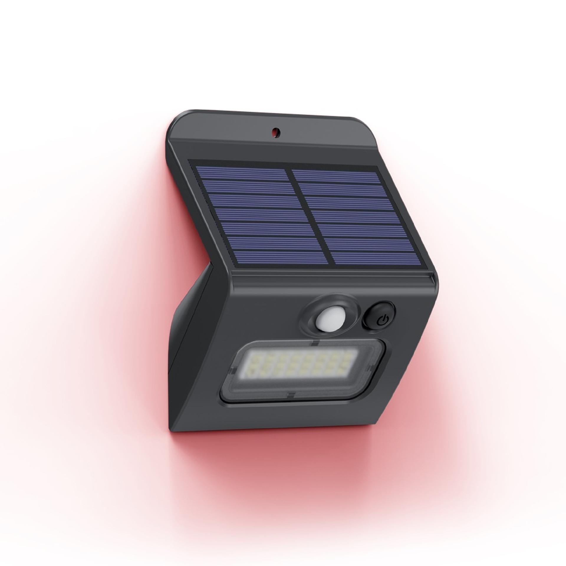 Luz Solar de Parede 250L Ip44 C.sens Mov refª EG-APS250D XANLITE