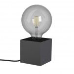 Candeeiro de Mesa Cubo Preto E27 60W ref EG-XDLAPCUBIKB XANLITE