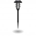 Farol Solar Led Preto Ip44 Efec Chama ref EG-SOBAFLAM XANLITE