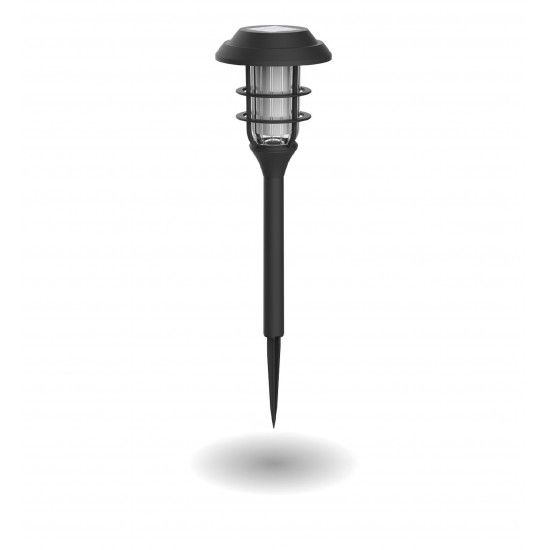 Farol Solar Led Preto Ip44 Efec Chama ref EG-SOBAFLAM XANLITE