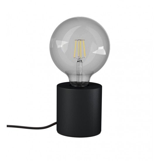 Candeeiro de Mesa Cilindro Preto E27 60W ref EG-XDLAPCYCLOMN XANLITE