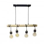 Pendel 4 Tampas de Madeira, E27, Ajustável, refª SDECYW4DW XANLITE Pendel 4 Tampas de Madeira, E27, Ajustável, refª SDECYW4DW XANLITE