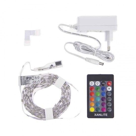 Tira de Luz Led Rgb 5m-10mts refª EG-LSBK5RVBEX XANLITE Tira de Luz Led Rgb 5m-10mts refª EG-LSBK5RVBEX XANLITE