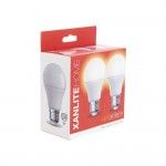 2 L�mpadas Led Neutro E27 806LM 60W ref� PACK2EE806GCW XANLITE