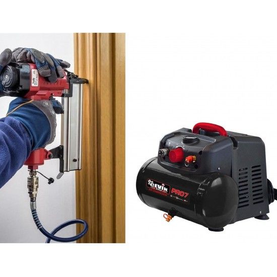 Compressor Monobloco 6 Litros 1.5Hp Sem �leo ref� CA-PRO7N Cevik