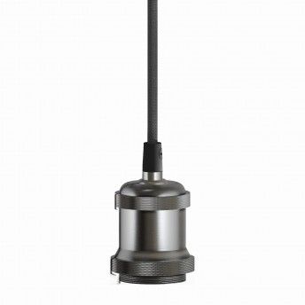 Pendel Preto, Vintage, E27, Cabo 120cm, 60w, ref EG-SDVEB XANLITE