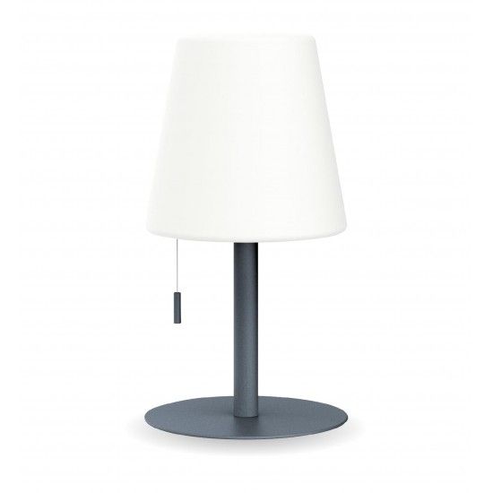 Candeeiro de Mesa Cone Cinza Ao 400L ref EG-LP16CGRCCT XANLITE