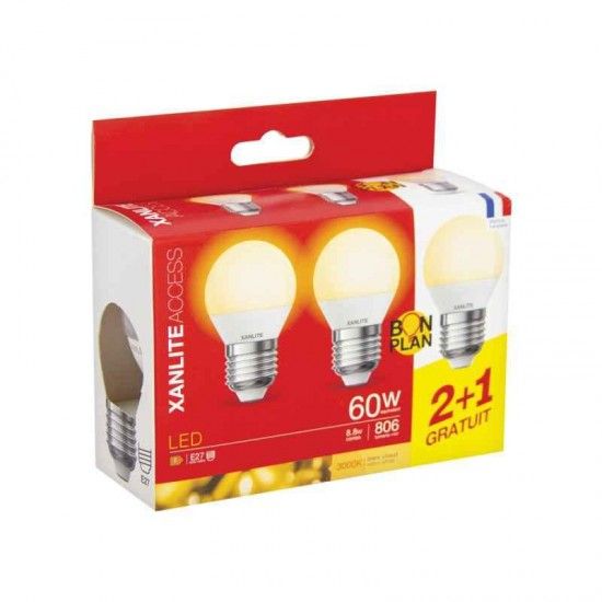 2+1 Lâmpadas Led 806LM 2700K refª PACK21EE806PIW XANLITE 2+1 Lâmpadas Led 806LM 2700K refª PACK21EE806PIW XANLITE
