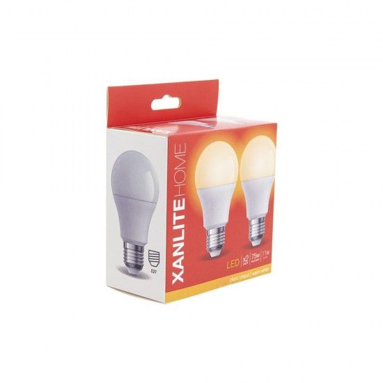 2 Lmpadas Led Quentes E27 1055LM 75W  Pack2ee1055g ref EG-PACK2EE1055G XANLITE