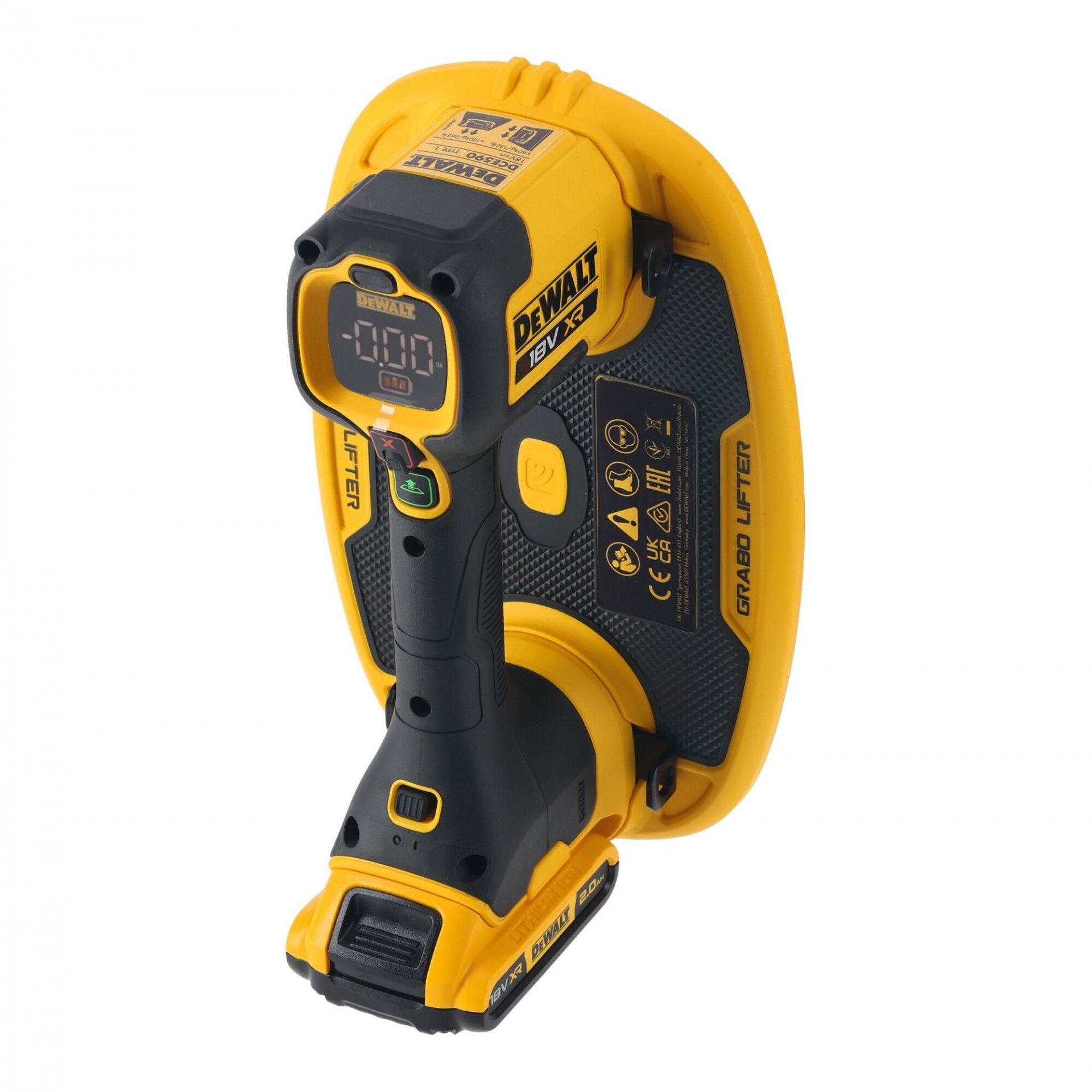 Ventosa 120Kg XR 18v 2.0Ah e mala Tstak Grabo refª DCE590D1T-QW DeWalt