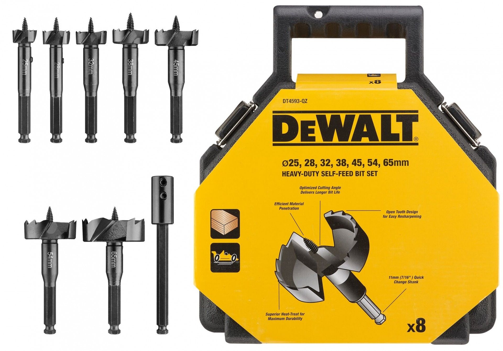 Kit fresas p/madeira refª DT4593-QZ DeWalt