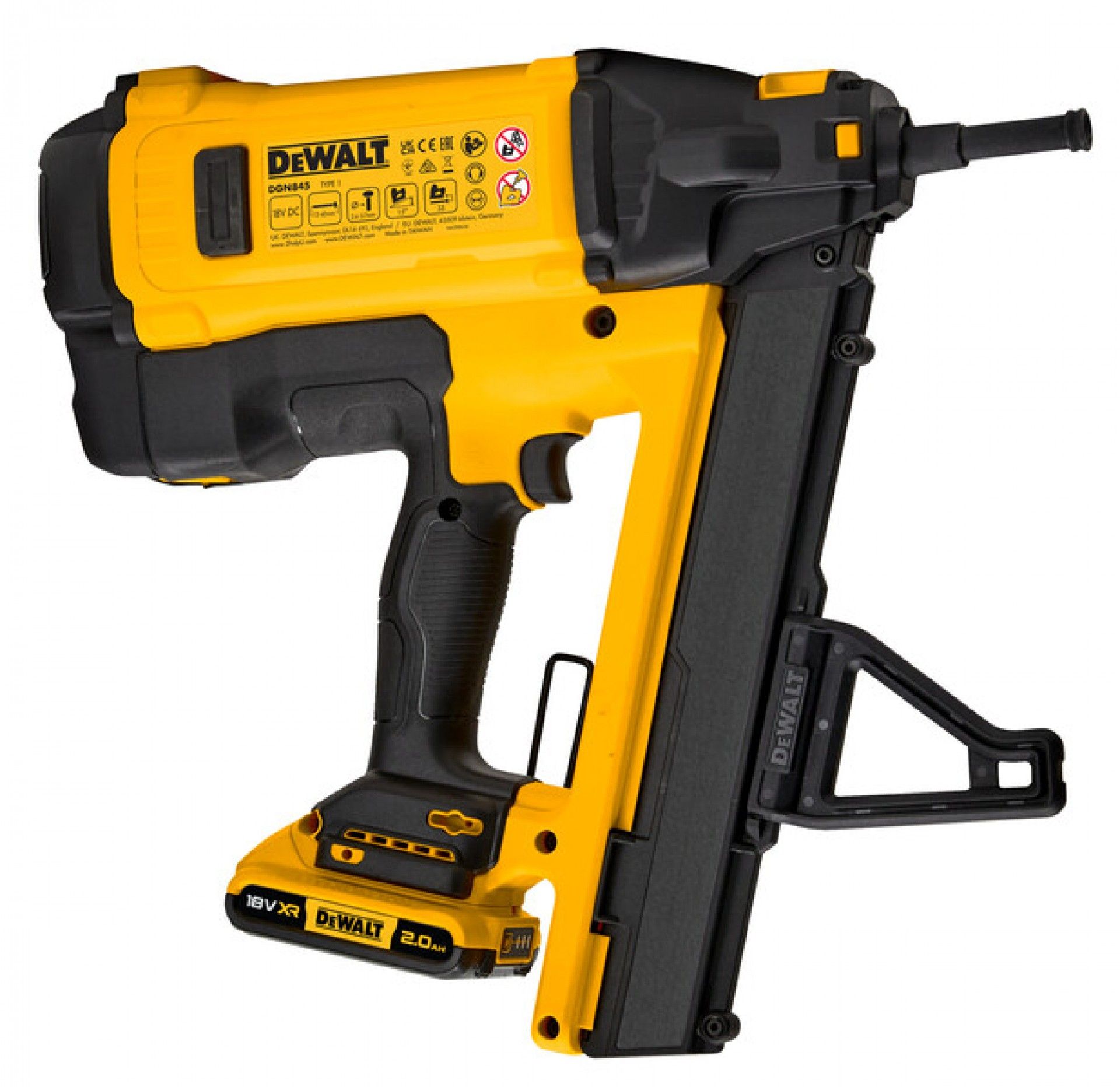 Pregadora gás C6 18v 2.Ah refª DGN845D1-QW DeWaLT