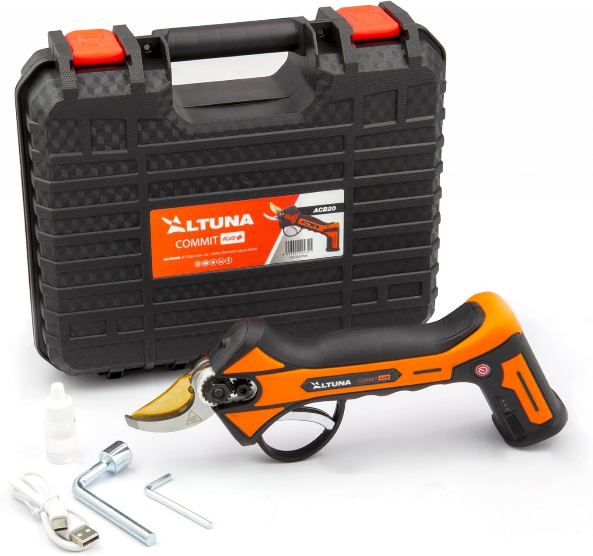 Tesoura poda 8V 5Ah 20mm refª ACB25TITANIO Altuna