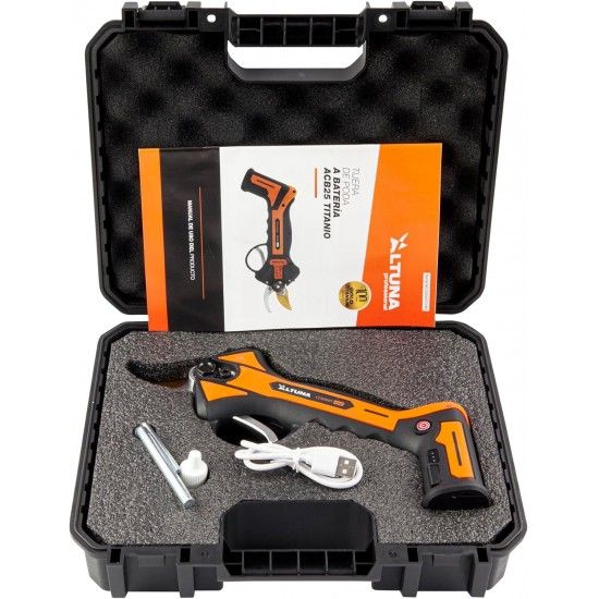 Tesoura poda 8V 5Ah 20mm ref ACB25TITANIO  Altuna