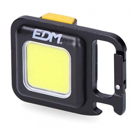 Lanterna porta-chaves multifuncional COB 6 W, tamanho 45 x 21,5 x 62 mm ref 36117 EDM