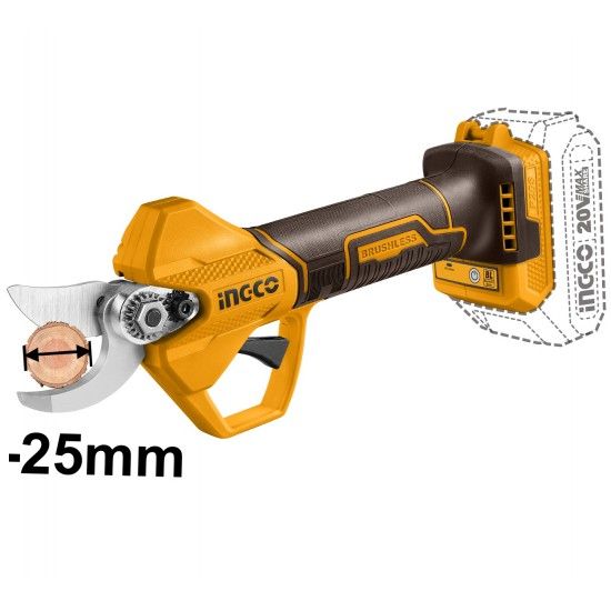 Kit Mini-serra [CGSLI2068]+ tesoura poda Brushless 20V [CSSLI20258]+ (2)x2.0Ah + carregador ref COS