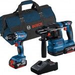 KIT 2 Ferramentas sem fio Aparafusadora GSR 18V-45 + Martelo SDS Plus GBH 18V-22 + 2x Baterias 4.0AH KIT 2 Ferramentas sem fio Aparafusadora GSR 18V-45 + Martelo SDS Plus GBH 18V-22 + 2x Baterias 4.0AH