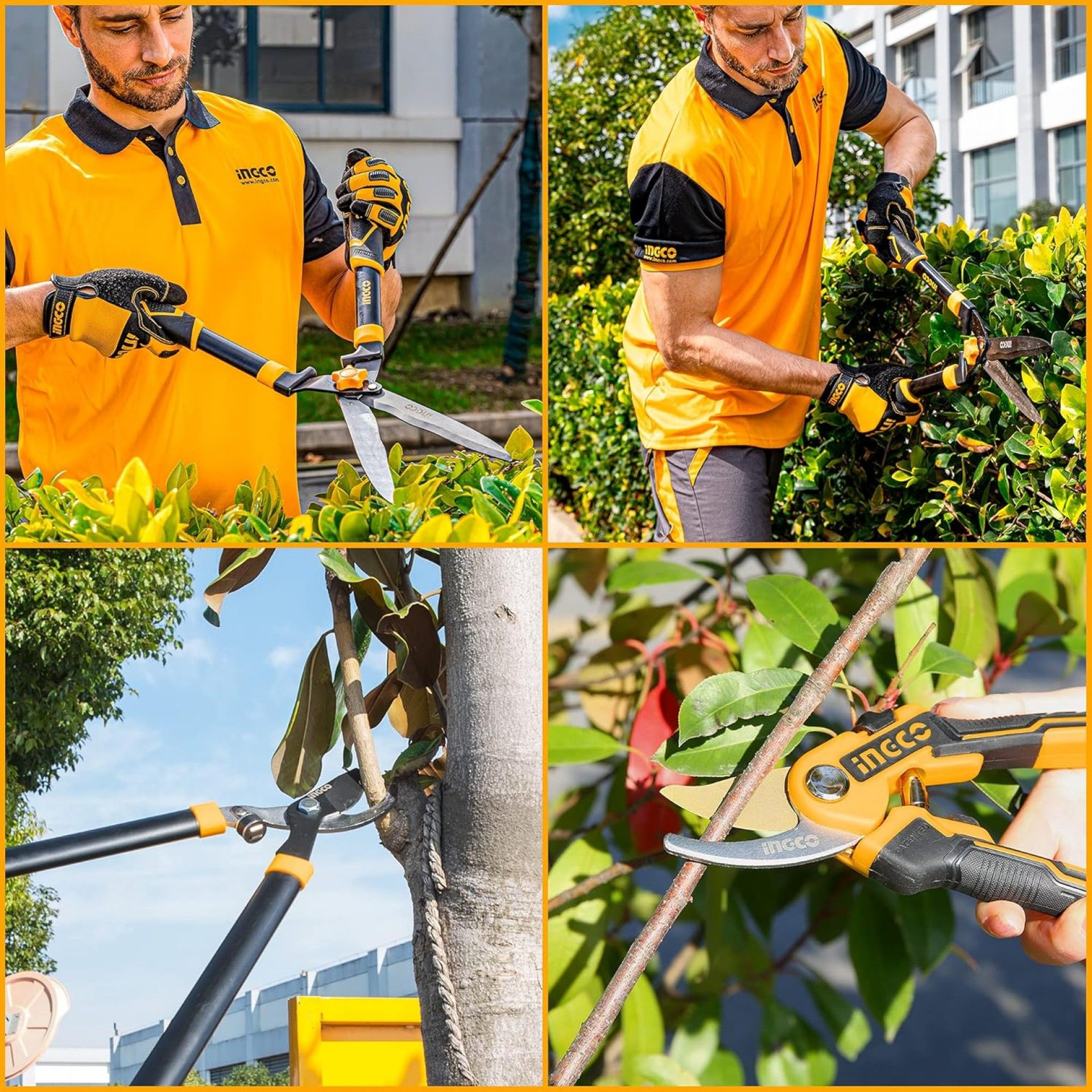 Kit 3 tesouras poda refª HLT76033 Ingco