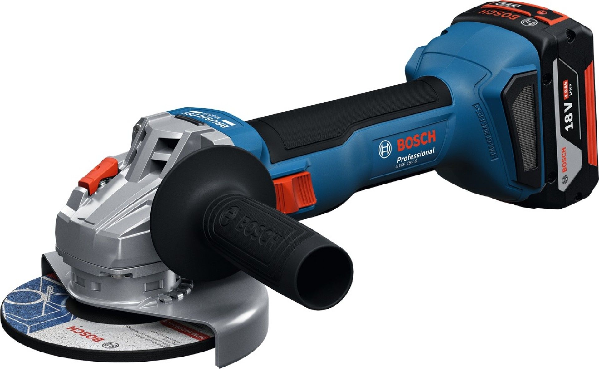 Rebarbadora sem fio GWS 18V-8 brushless refª 06019N9002 BOSCH