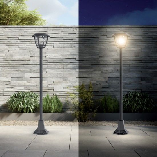 Candeeiro pé exterior preto refª EG-SO2011R Xanlite Candeeiro pé exterior preto refª EG-SO2011R Xanlite