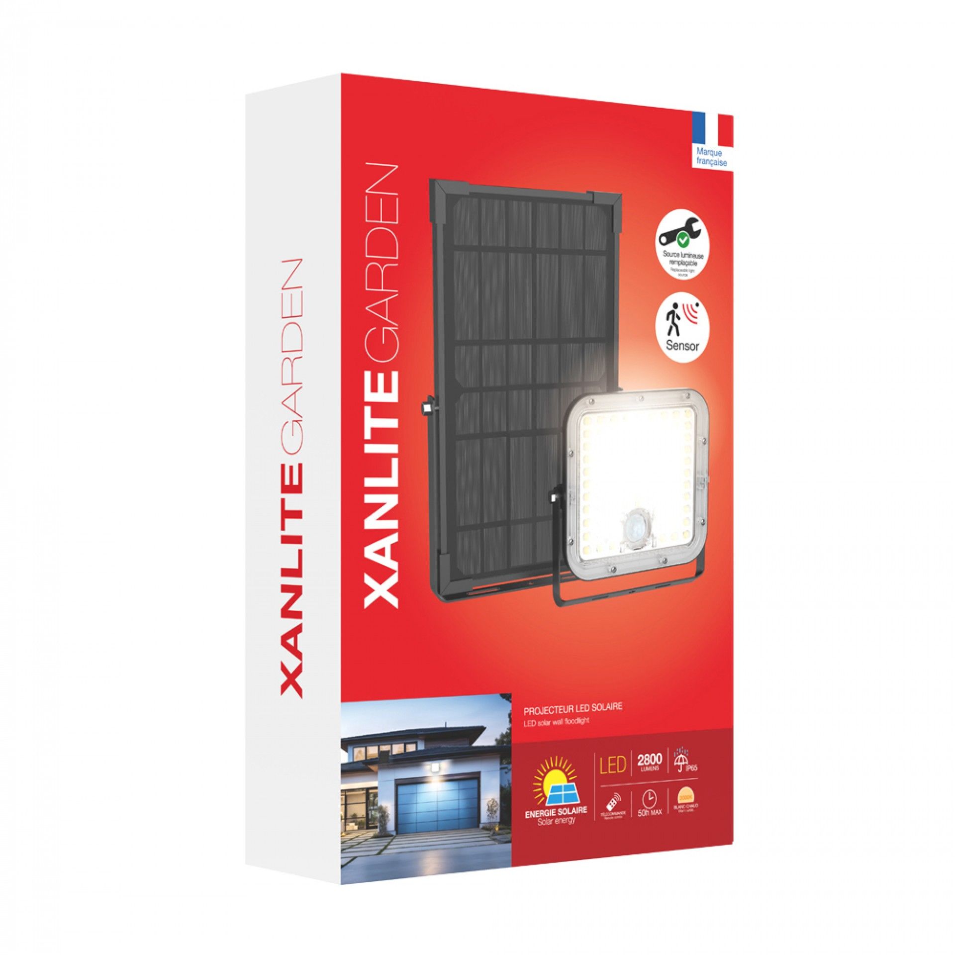 Projector solar preto refª EG-PRS20WMCEE Xanlite