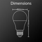 Pack 2 lampadas led 9W E27 2700k ref EG-PACK2EE806G Xanlite