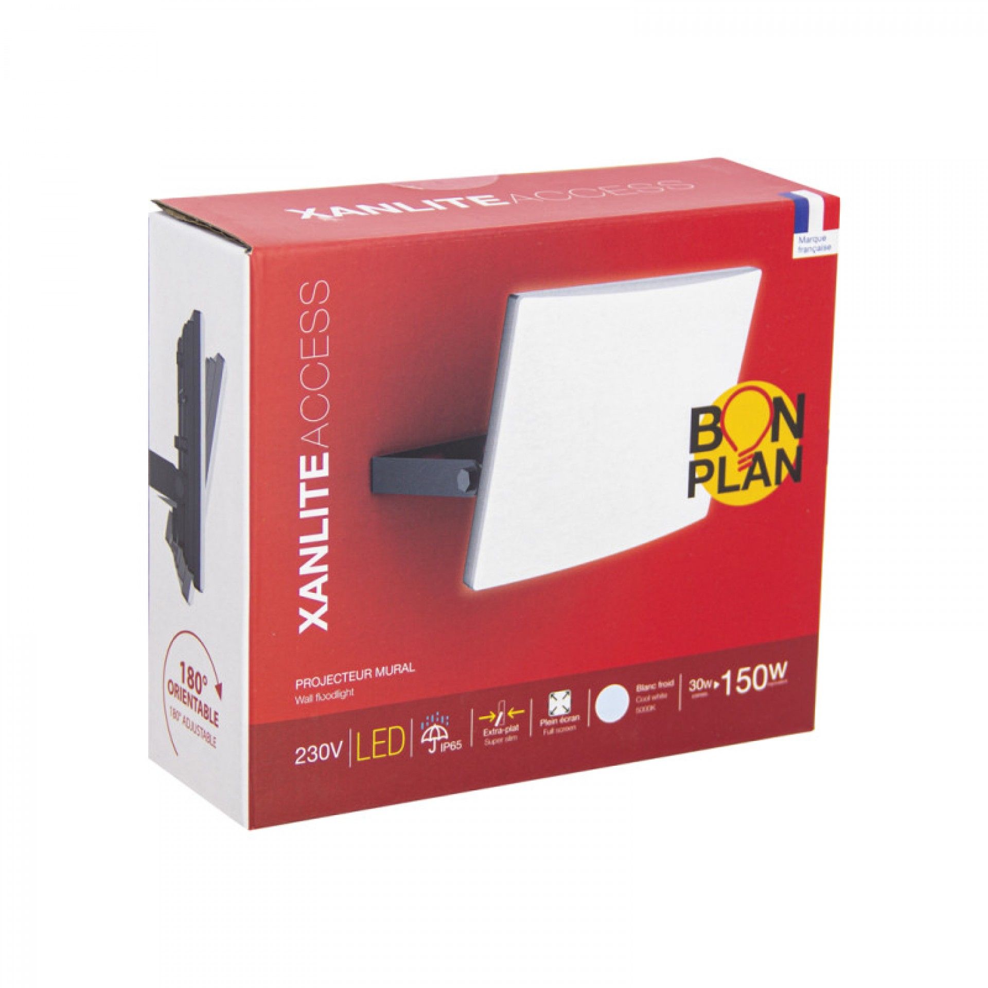 Projector parede Led 30W preto refª EG-PRAR30WMV23 Xanlite
