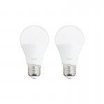 Pack 2 lampadas led 9W E27 2700k ref EG-PACK2EE806G Xanlite