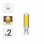 Pack 2 lampadas led G9 3.7W ref EG-PACK2ALG9400 Xanlite