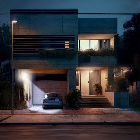 Projector parede Led 30W preto ref EG-PRAR30WMV23 Xanlite