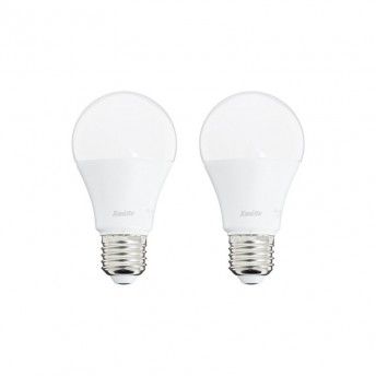 Pack 2 lampadas led 9W E27 2700k ref EG-PACK2EE806G Xanlite