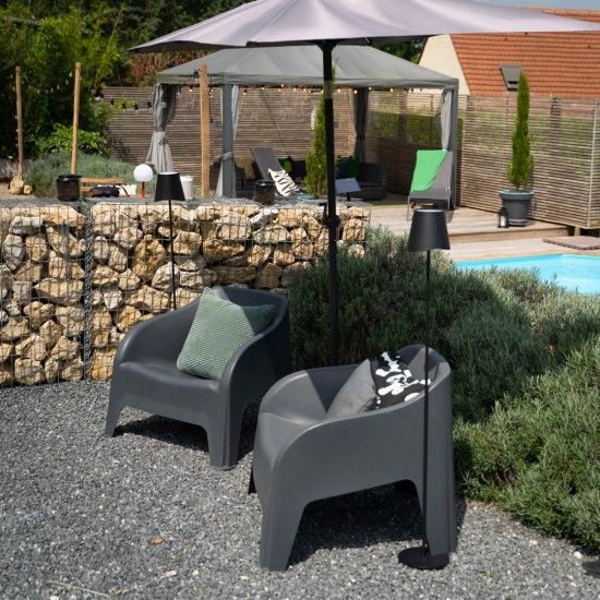 Candeeiro pé exterior preto refª EG-LAM130ND Xanlite Candeeiro pé exterior preto refª EG-LAM130ND Xanlite