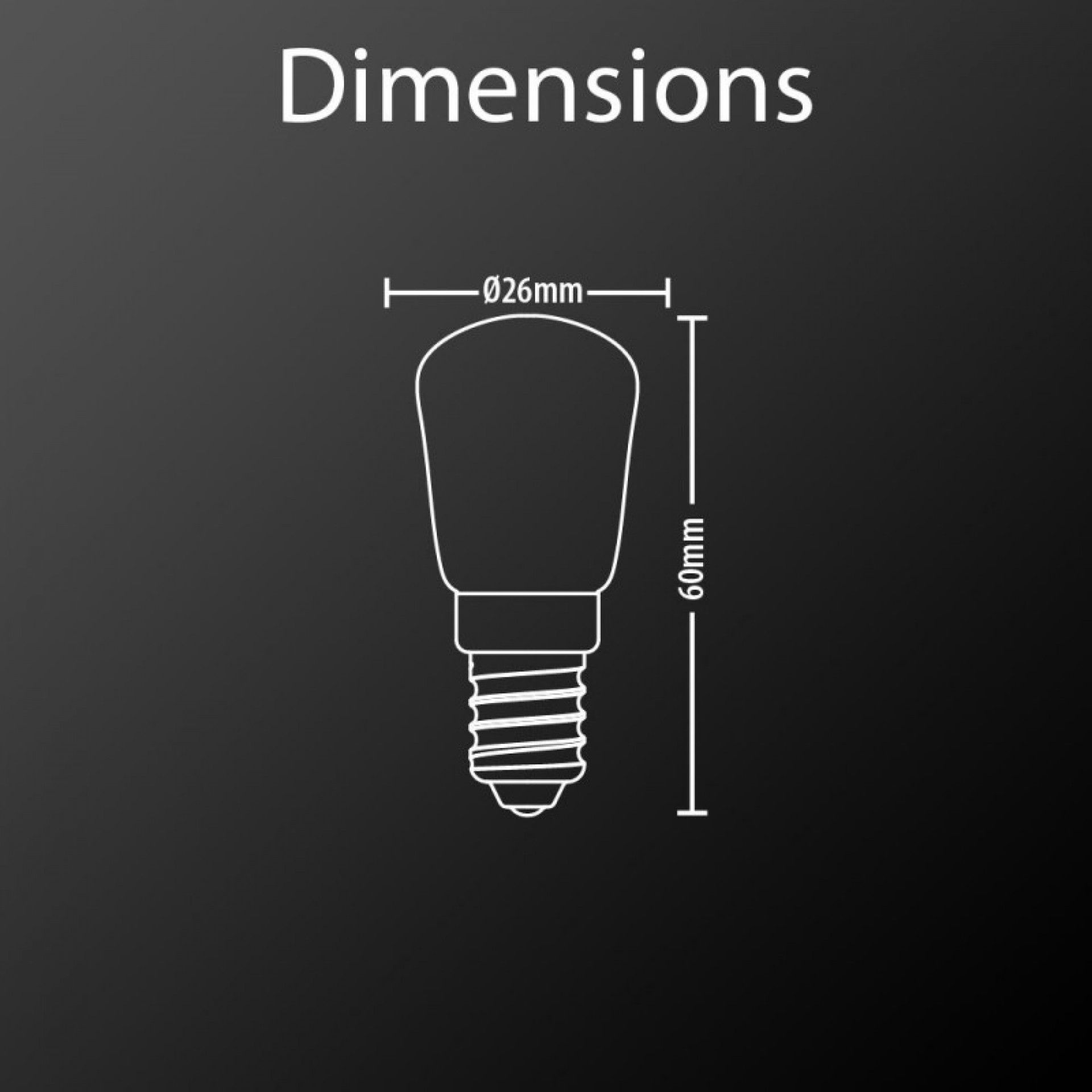 Lampada led mini 2W E14 3000k T26 refª EG-ALT26140 Xanlite
