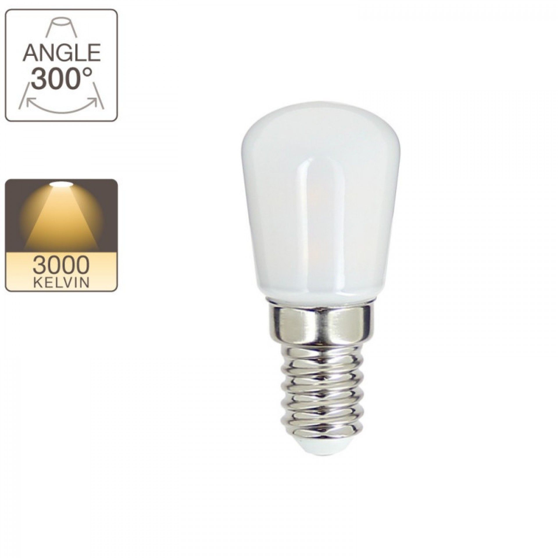 Lampada led mini 2W E14 3000k T26 refª EG-ALT26140 Xanlite