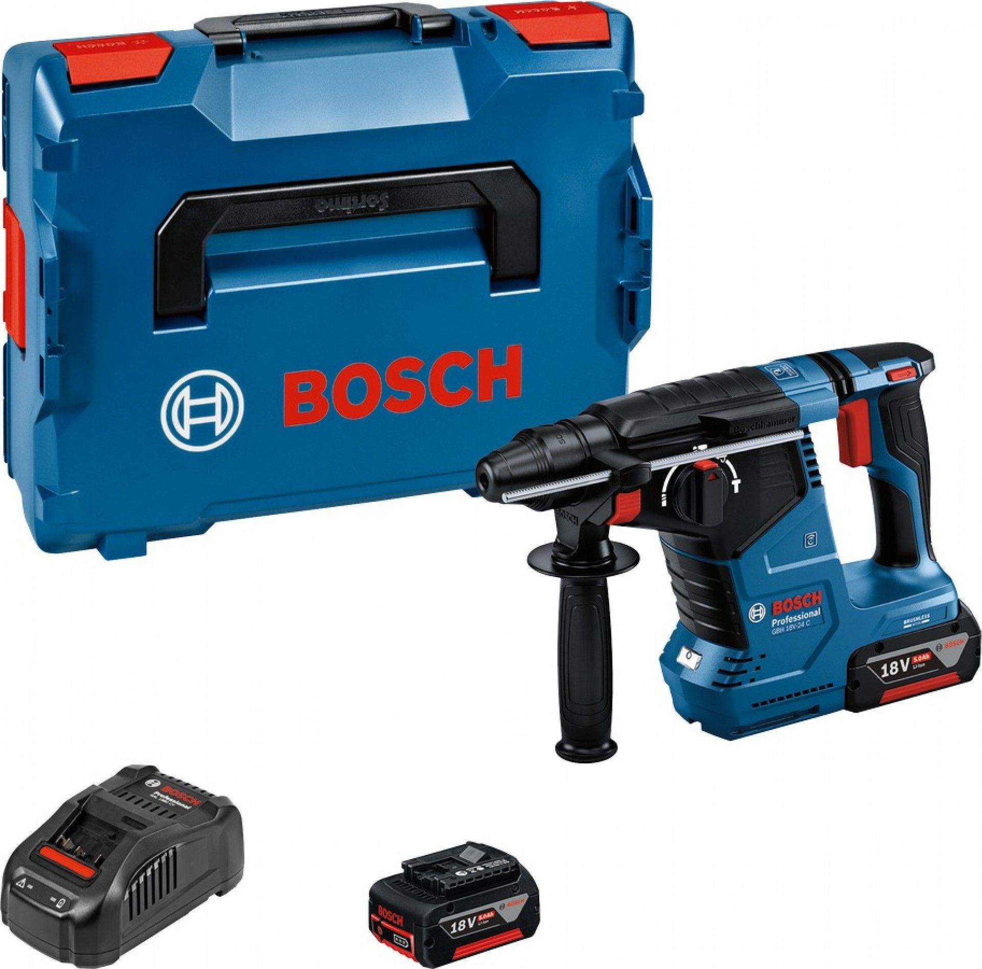 Martelo GBH 18V-24 C (2)x5.0Ah L-Boxx refª 0611923003 BOSCH