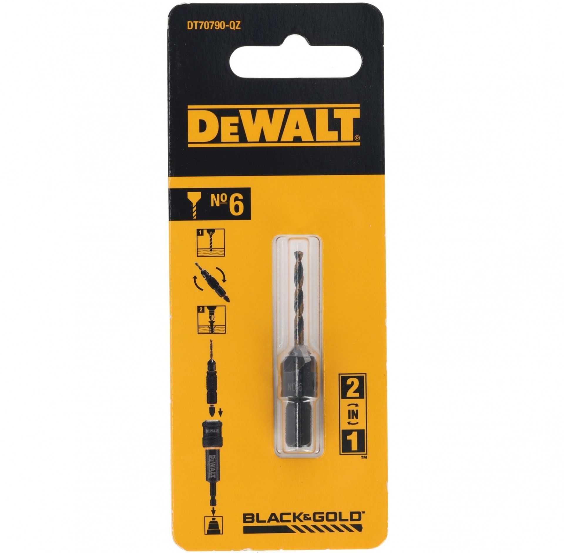 Broca piloto escariador 3mm ¼ refª DT70790-QZ DeWalt