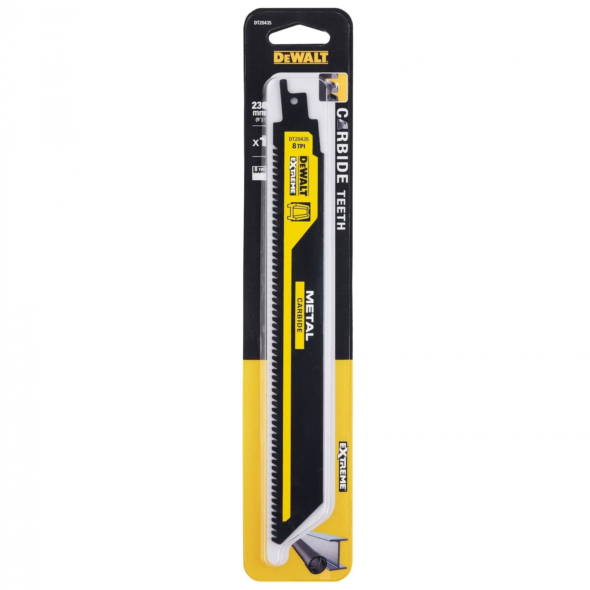 Lamina p/serra sabre 230mm 8TPI (Metal) refª DT20435-QZ DEWALT