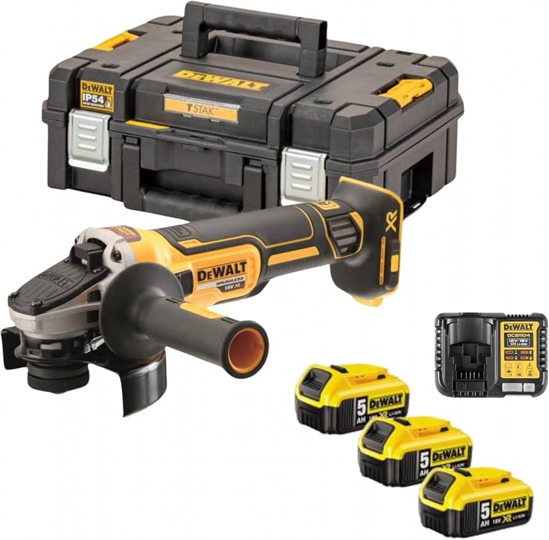 Rebarbadora 125mm (3)x5.0Ah c/mala Tstak refª DCG405P3-QW DEWALT
