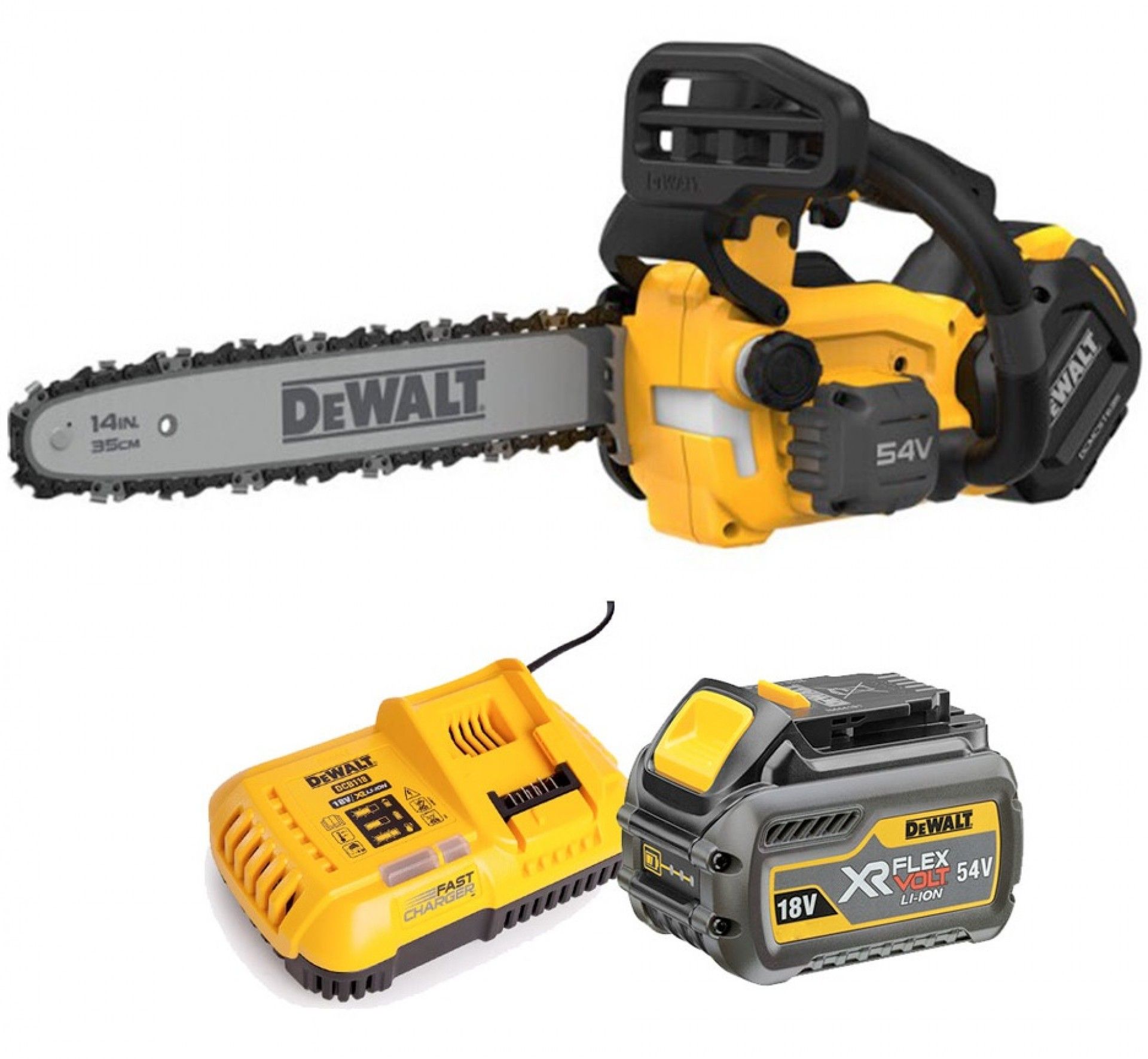 Electrosserra poda 35cm 54V XR Flexvolt refª DCMCST635X1-QW Dewalt