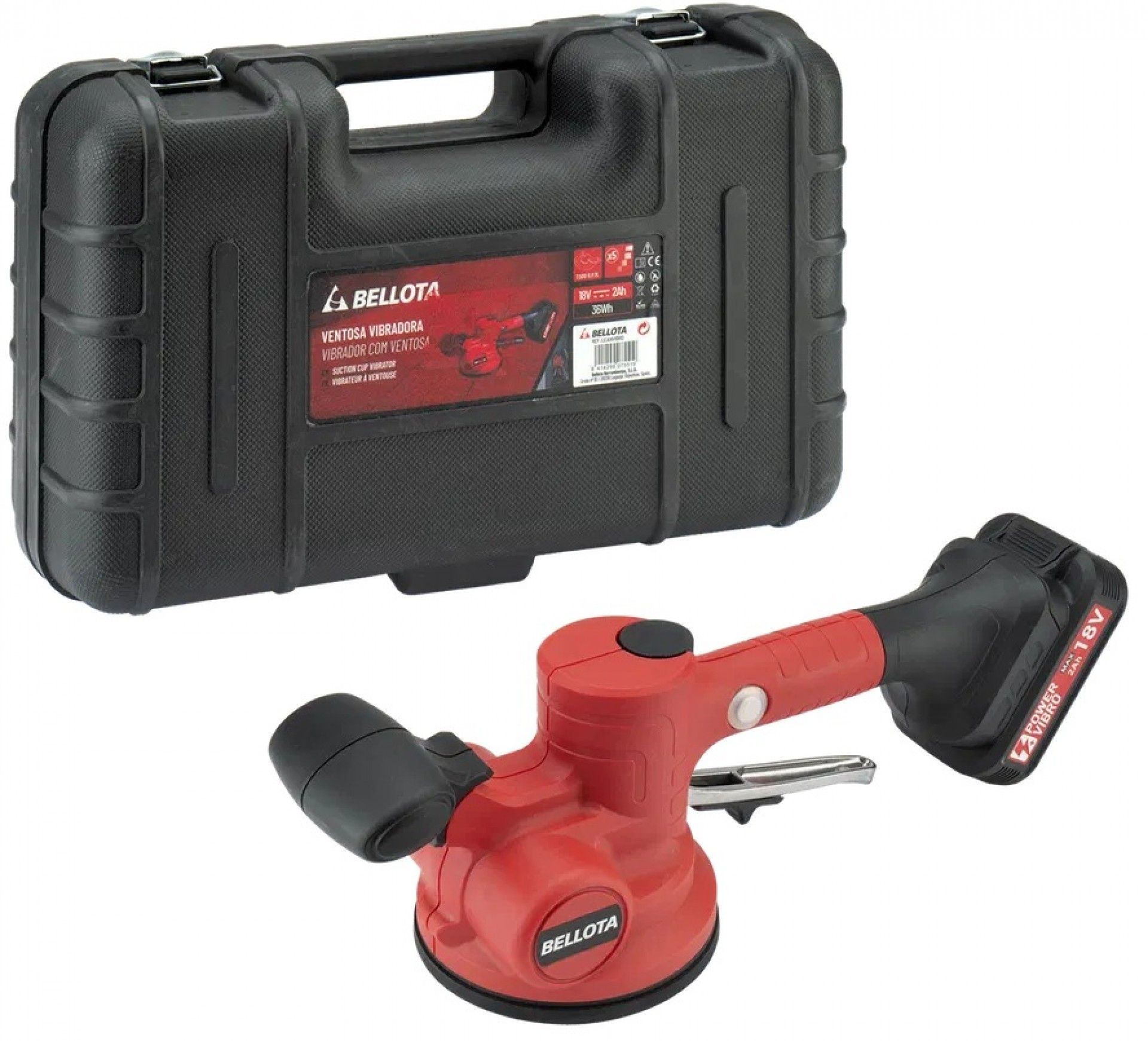 Vibrador de cerâmica 18v 2x2.0Ah refª LEANVIBRO Bellota