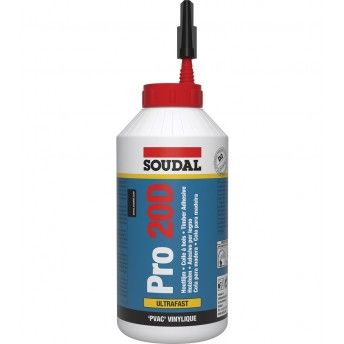 Cola branca para madeira PRO20D 750g ref 108767 Soudal