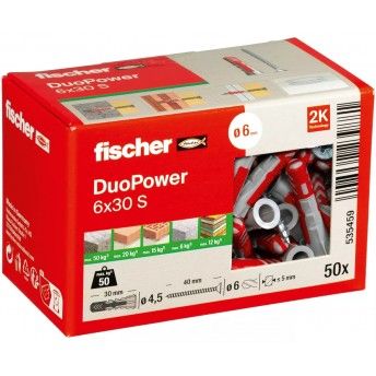 Bucha Fischer DuoPower 6x30mm 50p 535459