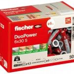 Bucha Fischer DuoPower 6x30mm 50pç 535459 Bucha Fischer DuoPower 6x30mm 50pç 535459