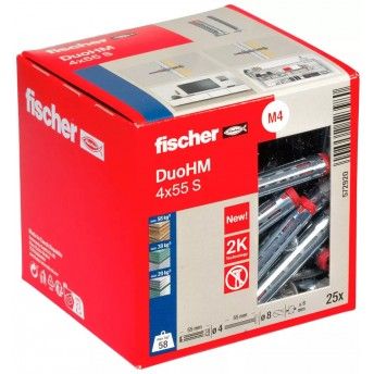Bucha DuoHM 4x55mm S PH PZ 25p ref 572920 Fischer