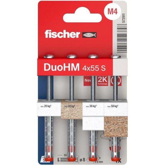 Bucha Fischer DuoHM 4x55mm S PH PZ 4p 572911