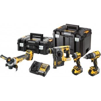 Kit Combo 4 18V Mquinas DCD805 + DCF850 + DCG405 + DCH273 ref DCK429P3T-QW Dewalt