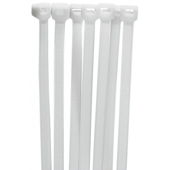 Abra. serr. nylon 7,5x540mm branca (100p) Elematic