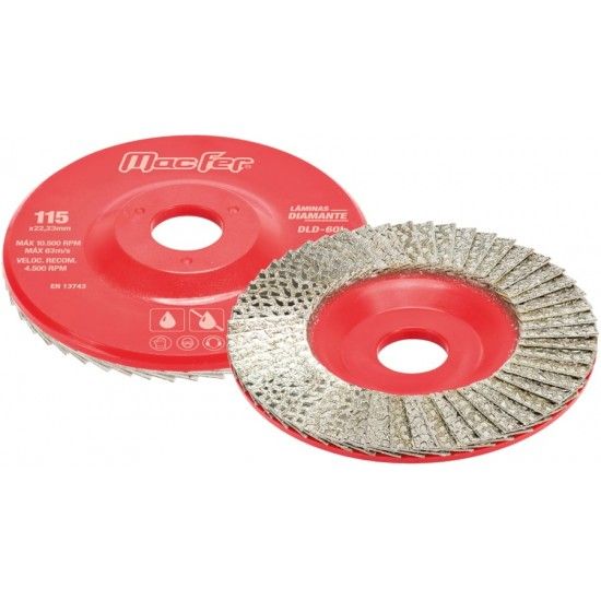 Disco lamelado diamantado 115mm gr400 ref� 092.0184 MacFer