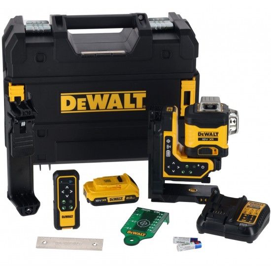 Nvel Laser verde 3x360 18V com bat 2Ah ref DCLE34035D1-QW  Dewalt