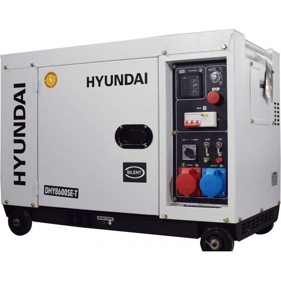 Gerador diesel silencioso 7.9KvA tri/monofsico ref HY-DHY8600SE-T HYUNDAI